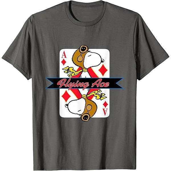 Amazon.com: Peanuts Snoopy Flying Ace Premium Tri-blend T-Shirt